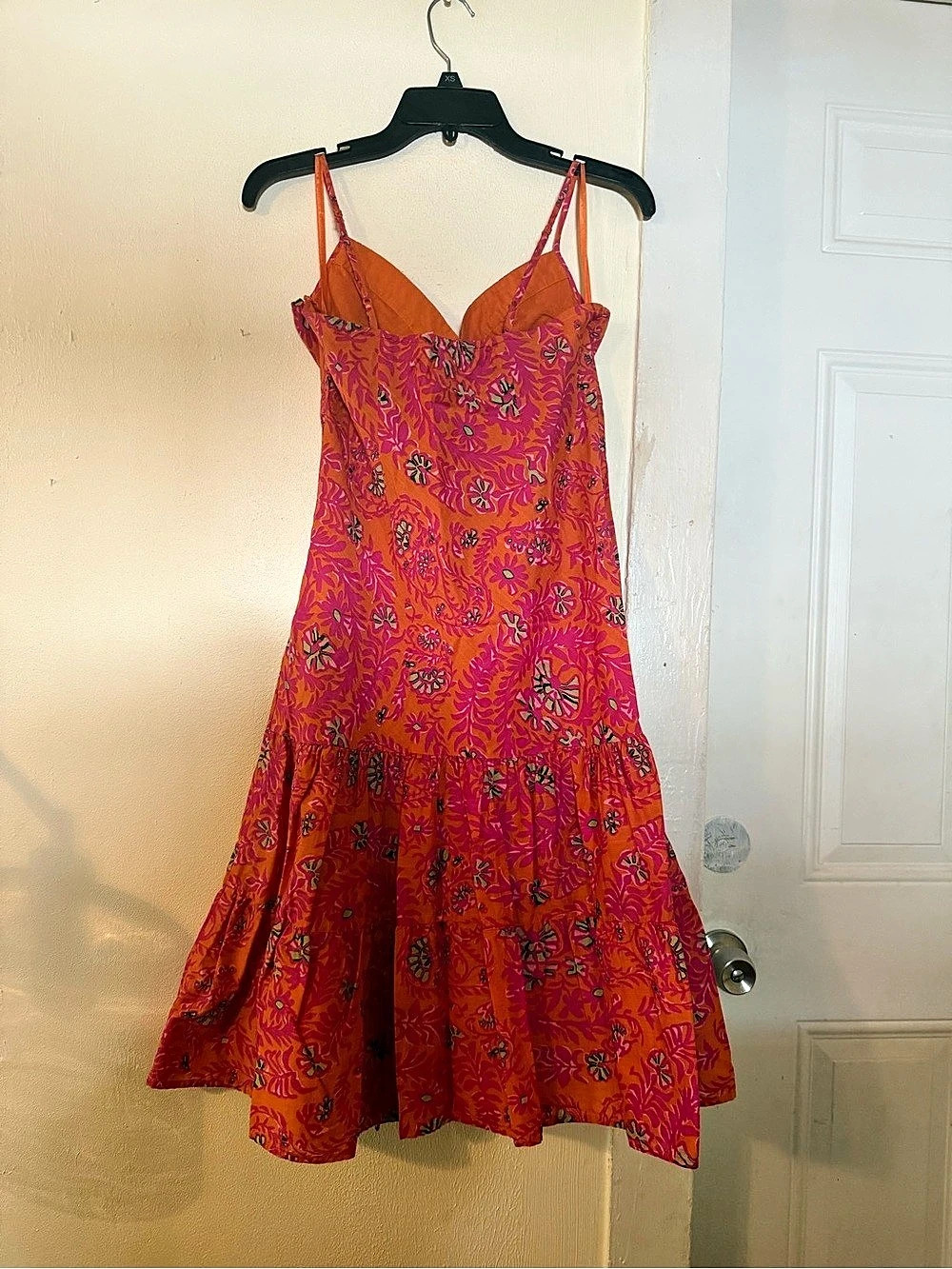 Gap Floral Mini Dress in Pink & Orange